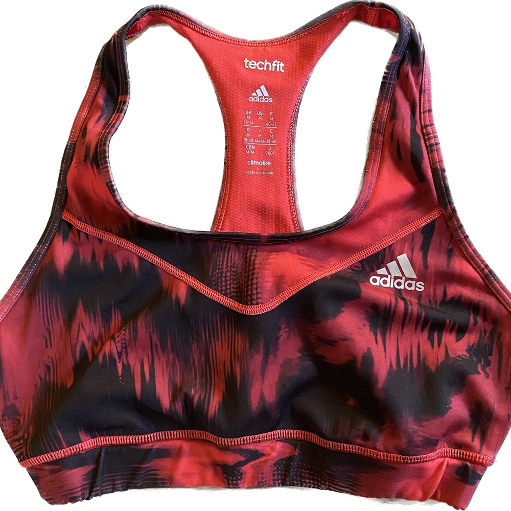 Adidas Climalite Techfit Sports Bra - Medium - Gently Used